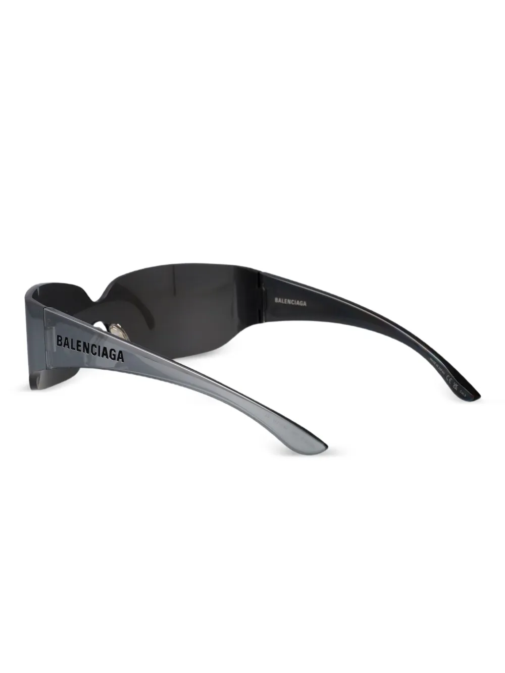 Balenciaga Eyewear Zonnebril met logoprint Grijs