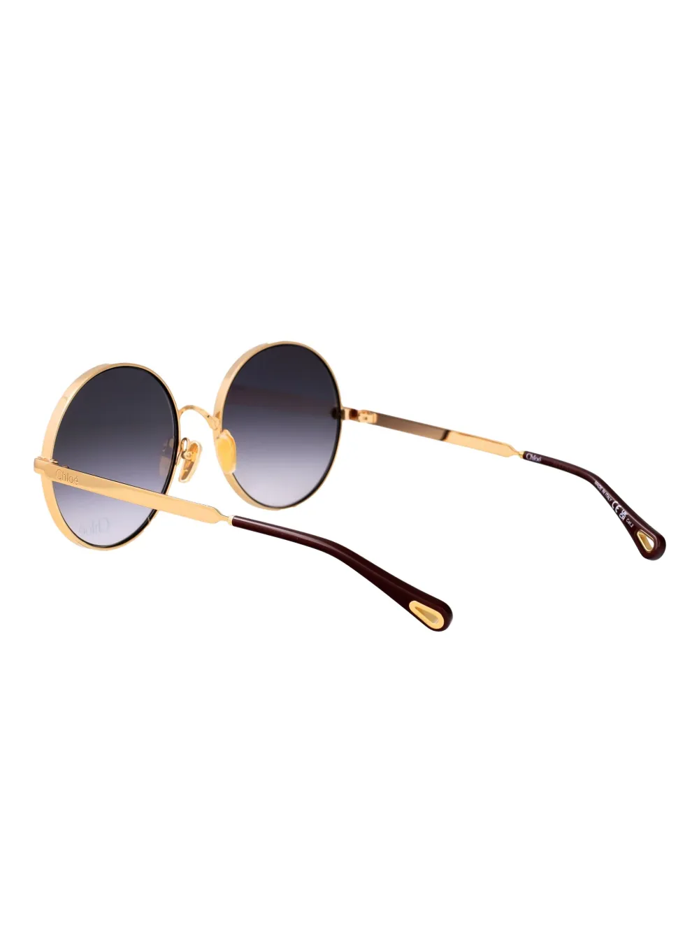 Chloé Eyewear Zonnebril met rond montuur Goud