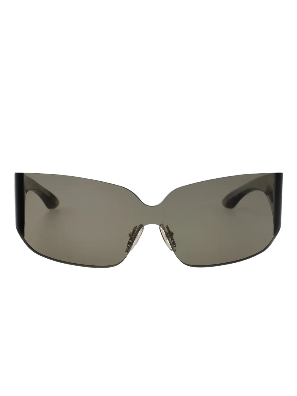Balenciaga Eyewear Mono shield-frame sunglasses - Grigio