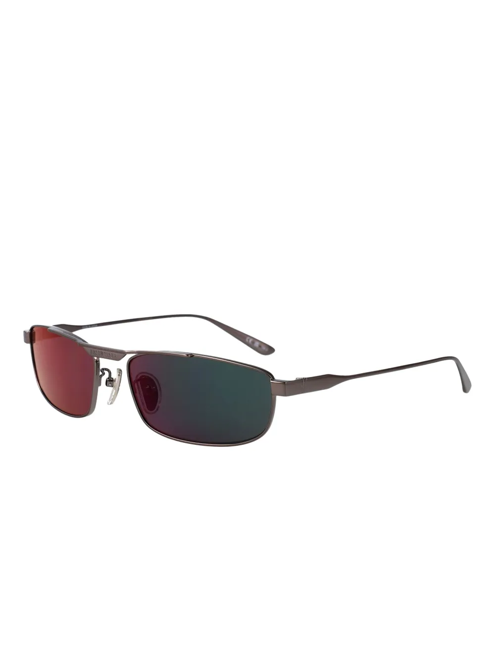 Balenciaga Eyewear Zonnebril met rechthoekig montuur Grijs