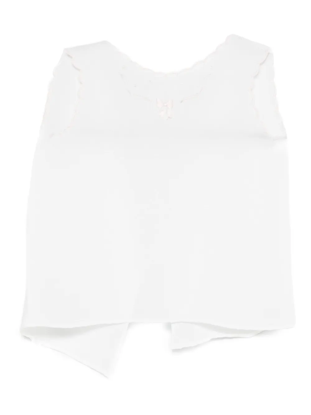 Mariella Ferrari Top con ricamo - Bianco