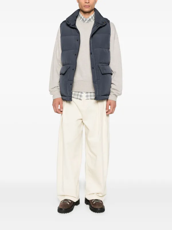 Maison Kitsuné パデッドベスト | ブルー | FARFETCH JP