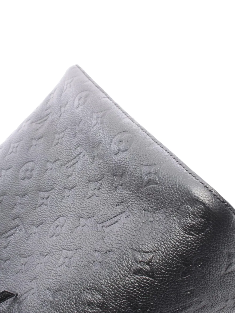 Pre-owned Louis Vuitton 2021-2025 Monogram Empreinte Neonoe Mm Bucket Bag In Black