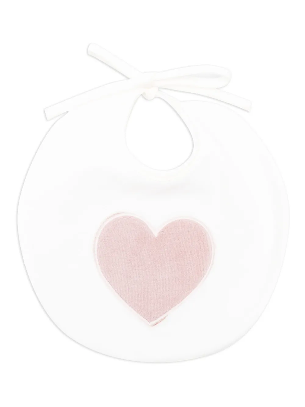 La Stupenderia heart-motif bib | Neutrals | Image 1
