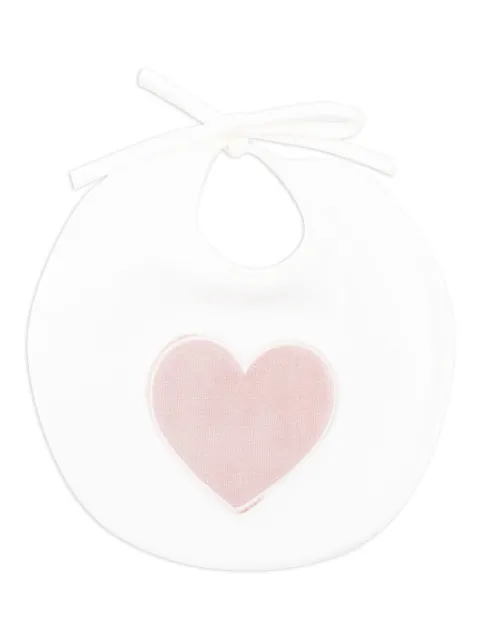 La Stupenderia heart-motif bib