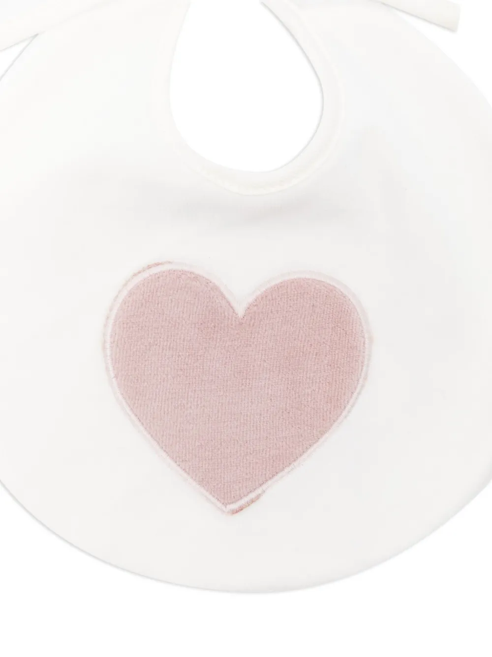 La Stupenderia Slabbetje met hartpatroon Beige