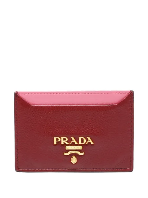 Prada Pre-Owned 2000-2020 logo-plaque cardholder