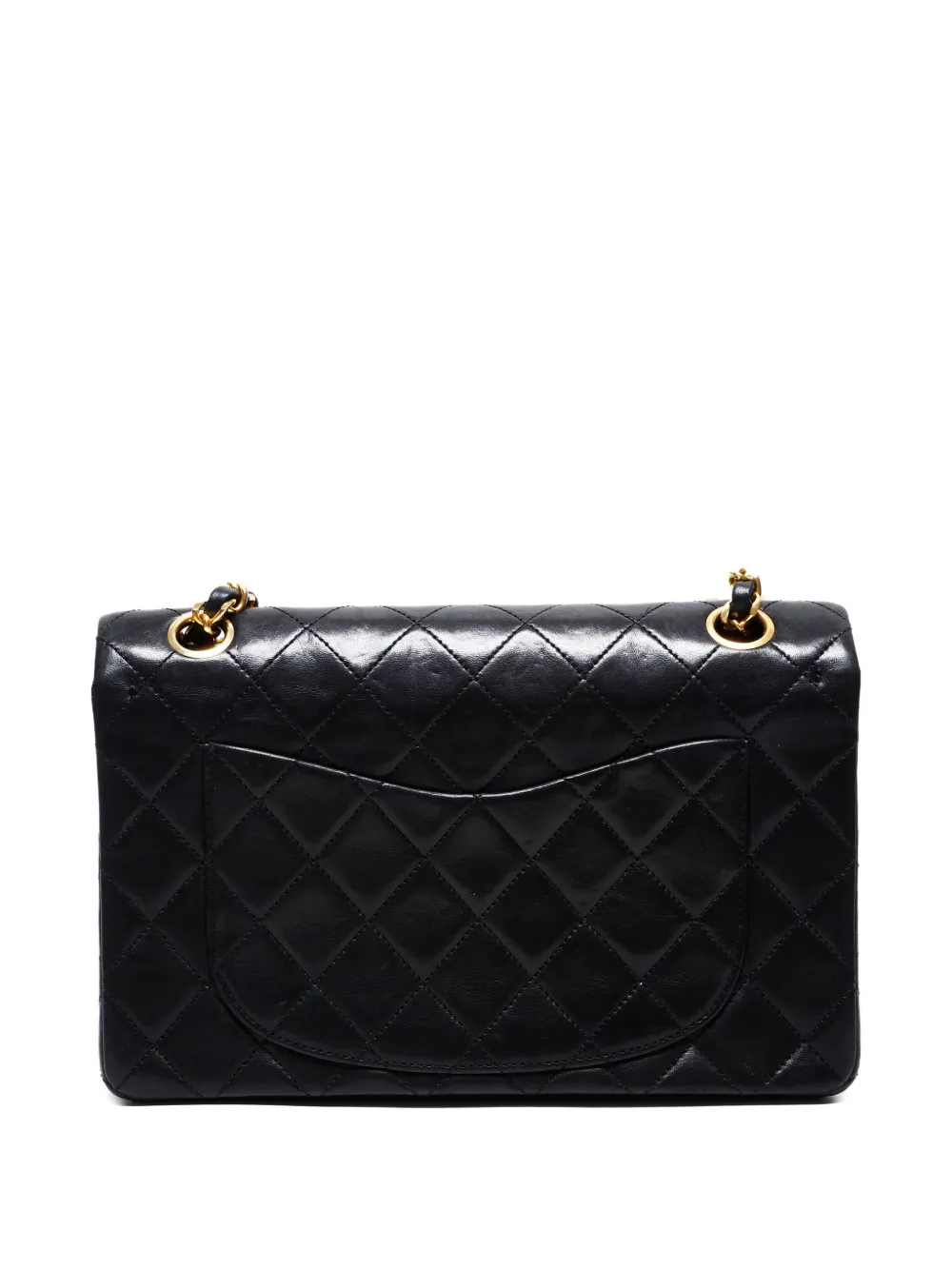 Pre-owned Chanel 1986-1988 Double-flap Shoulder Bag In Black