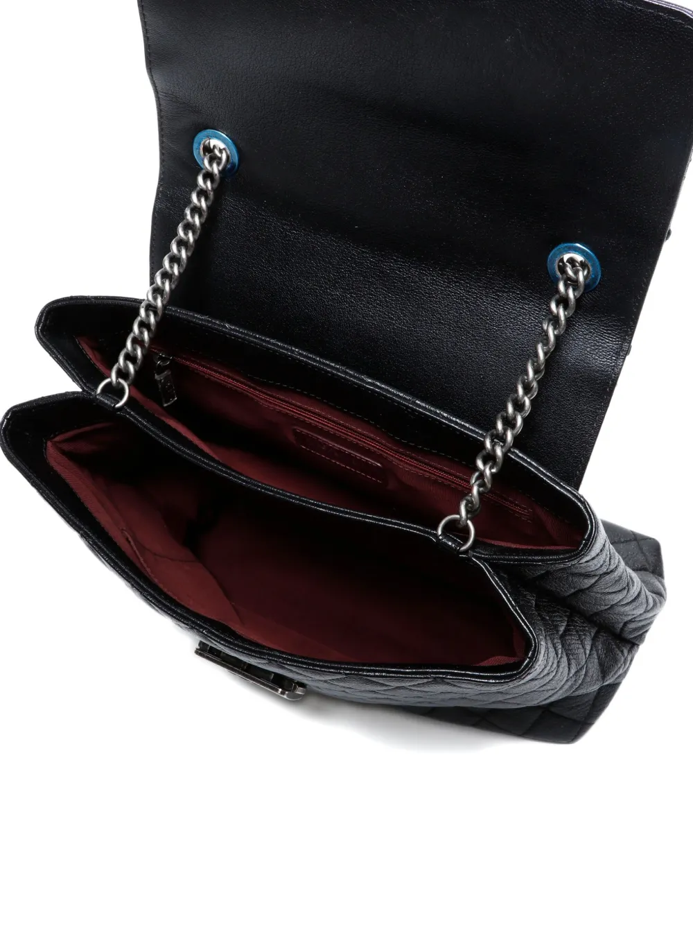 CHANEL Pre-Owned 2016-2017 pre-owned gewatteerde schoudertas Zwart