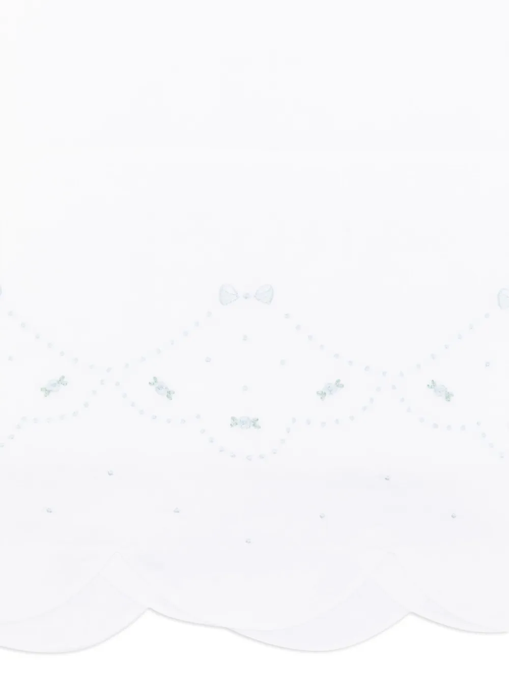 Mariella Ferrari Gewelfde deken met borduurwerk - Wit