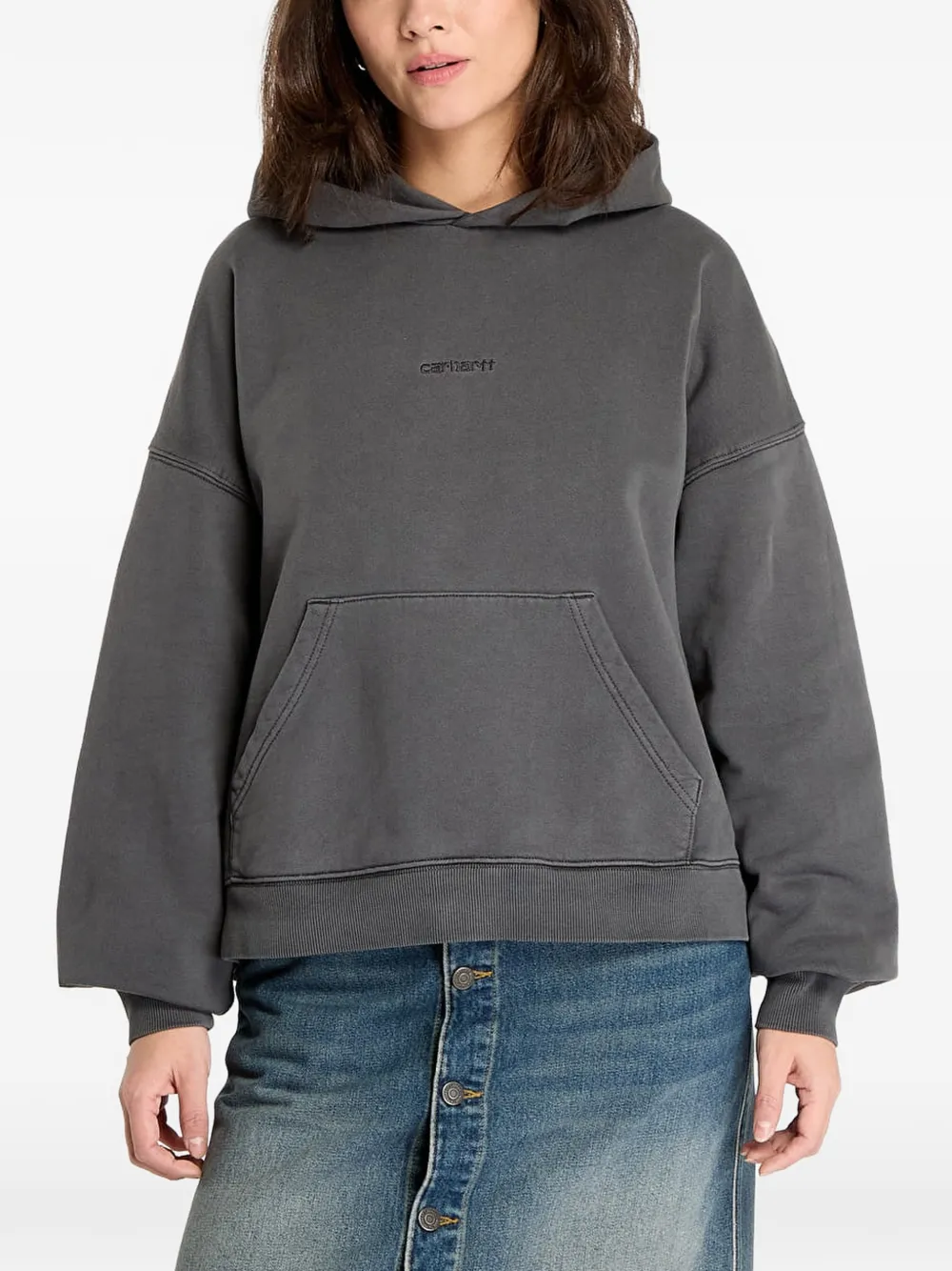 Carhartt WIP Benton cotton hoodie - Grigio