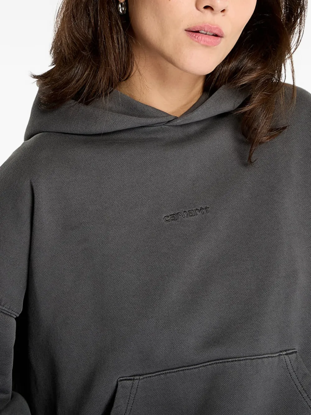 Carhartt WIP Benton katoenen hoodie Grijs
