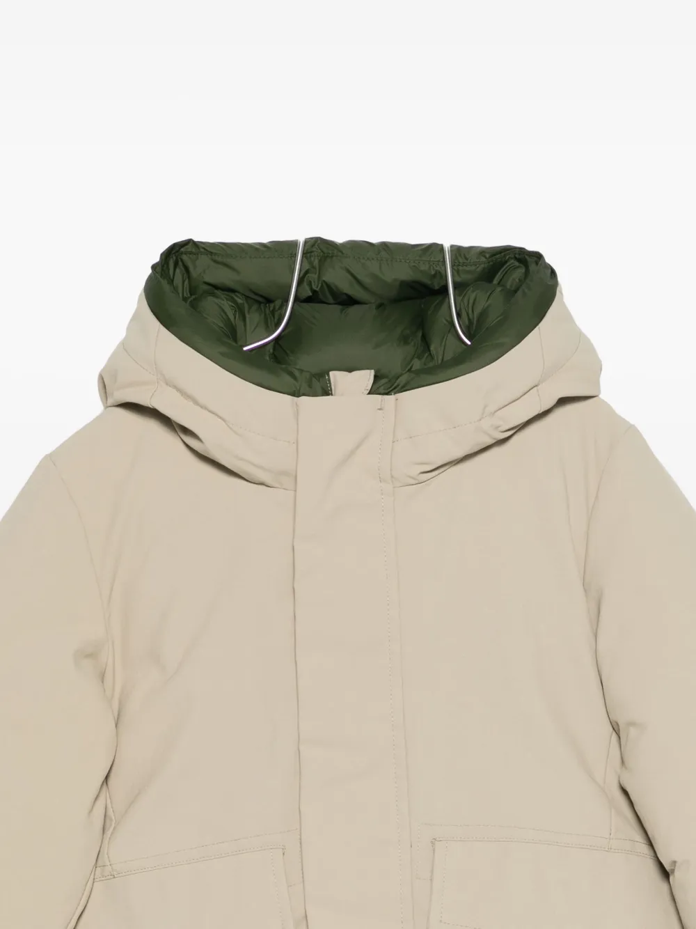 Save The Duck Hooded Padded Jacket In Neutral