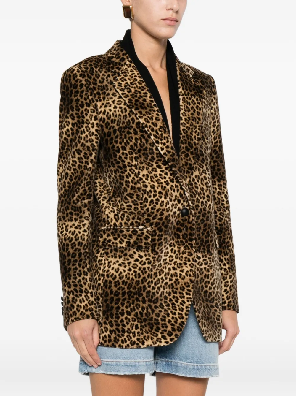 Tagliatore Leopard-print Blazer In Multi