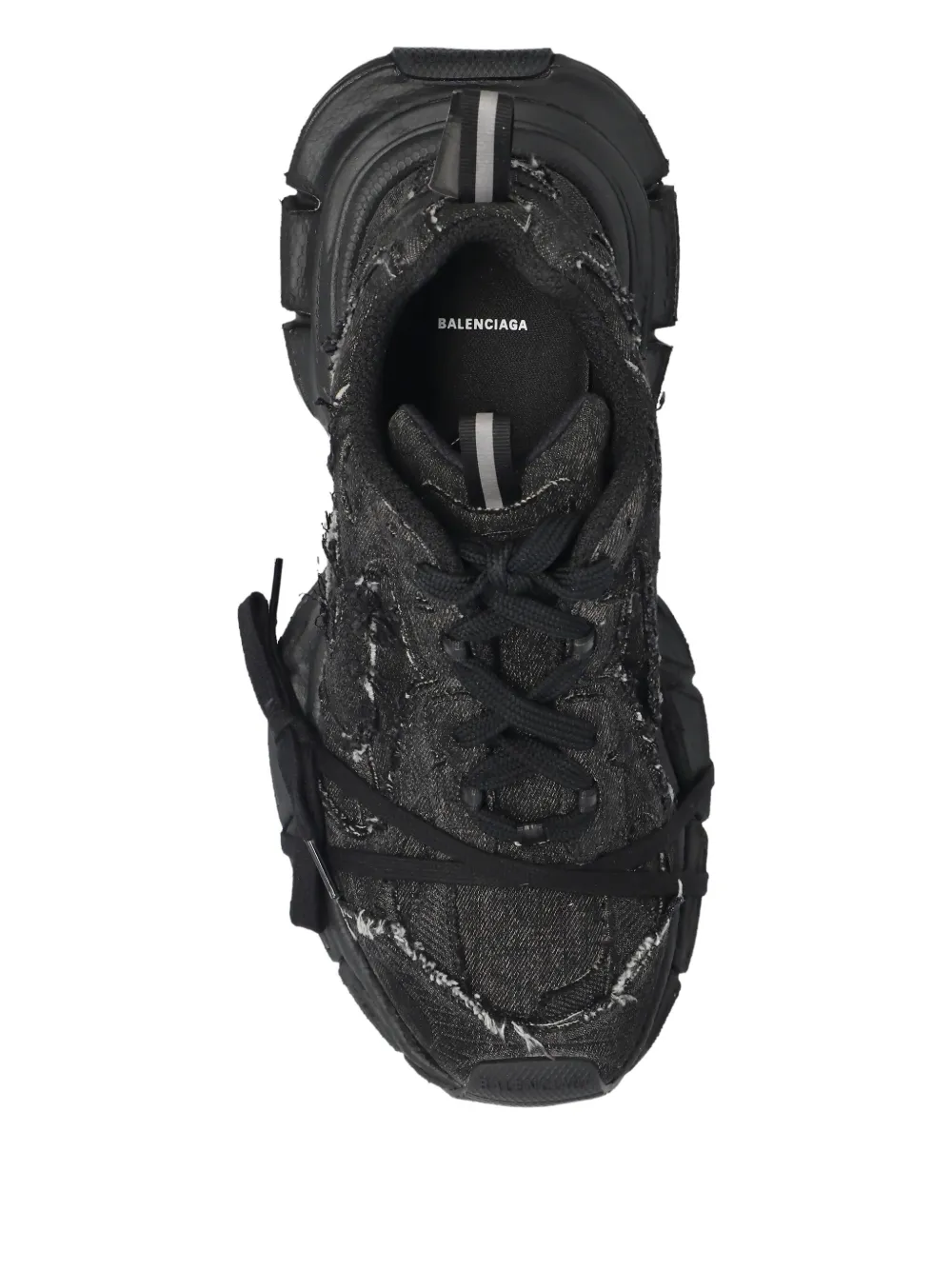 Balenciaga 3XL sneakers met gerafeld effect Zwart