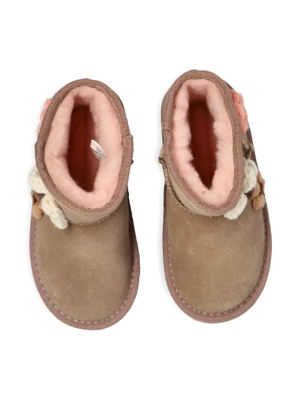 Emu Kids flower-detail ankle boots Bruin