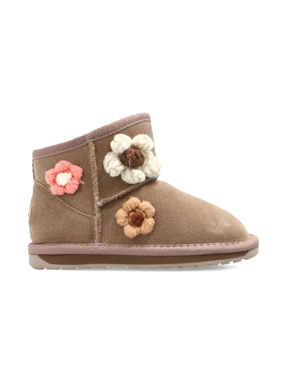 Emu Kids flower-detail ankle boots Bruin