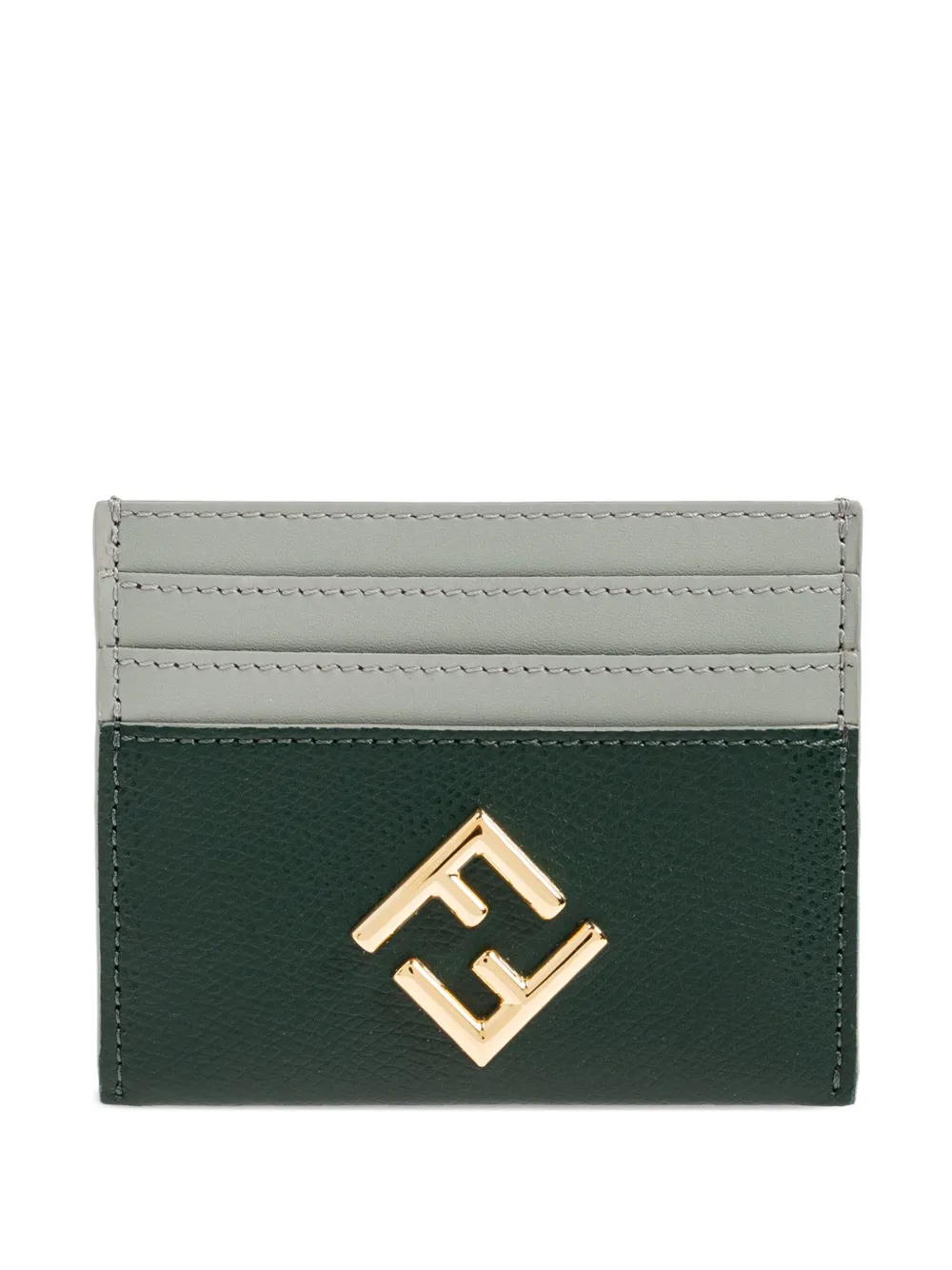 FENDI Portacarte con dettaglio FF - Verde