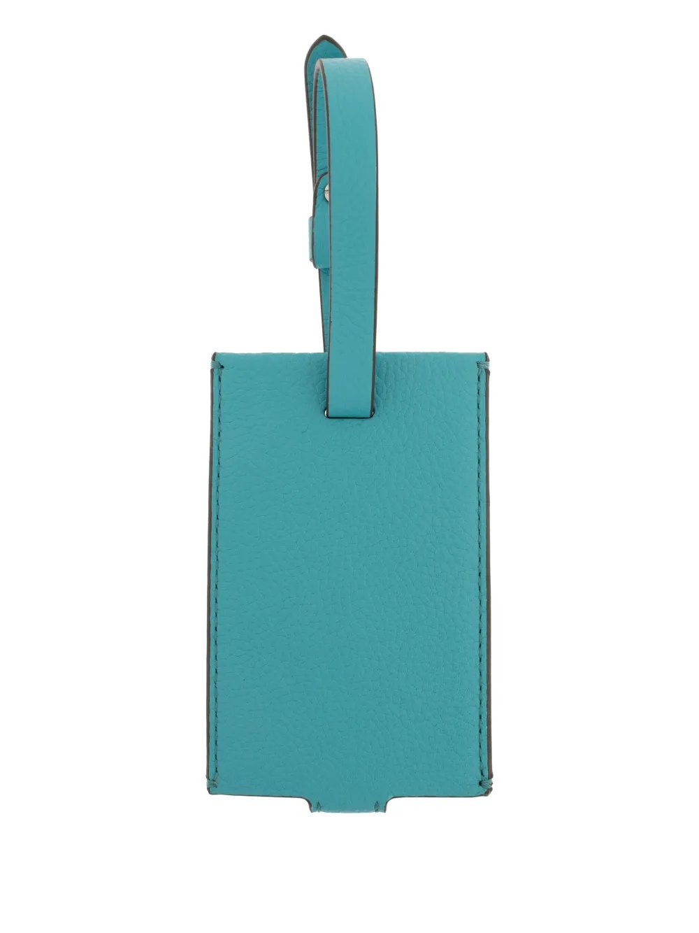 Tory Burch Leather Luggage Tag In Blue