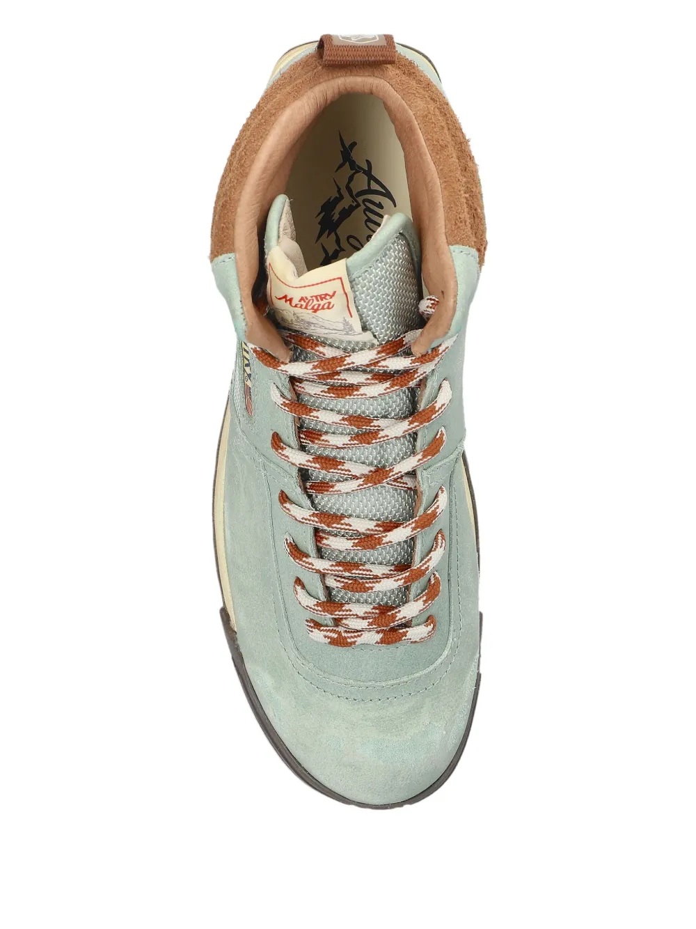 Autry High-top Panelled Sneakers In Green