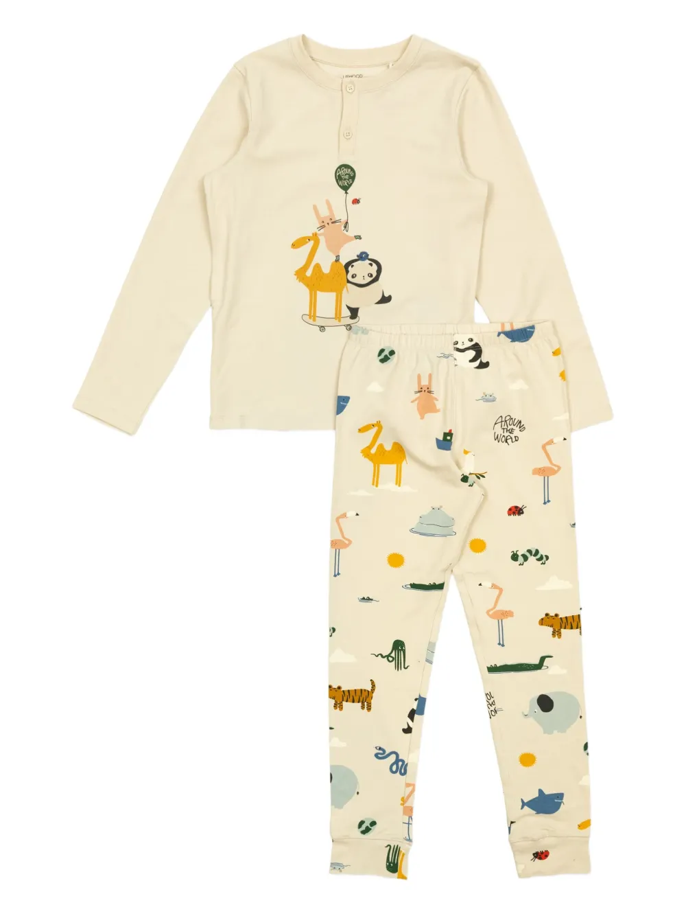 Liewood set de pijama Wilhelm con animal print | neutro | Image 1