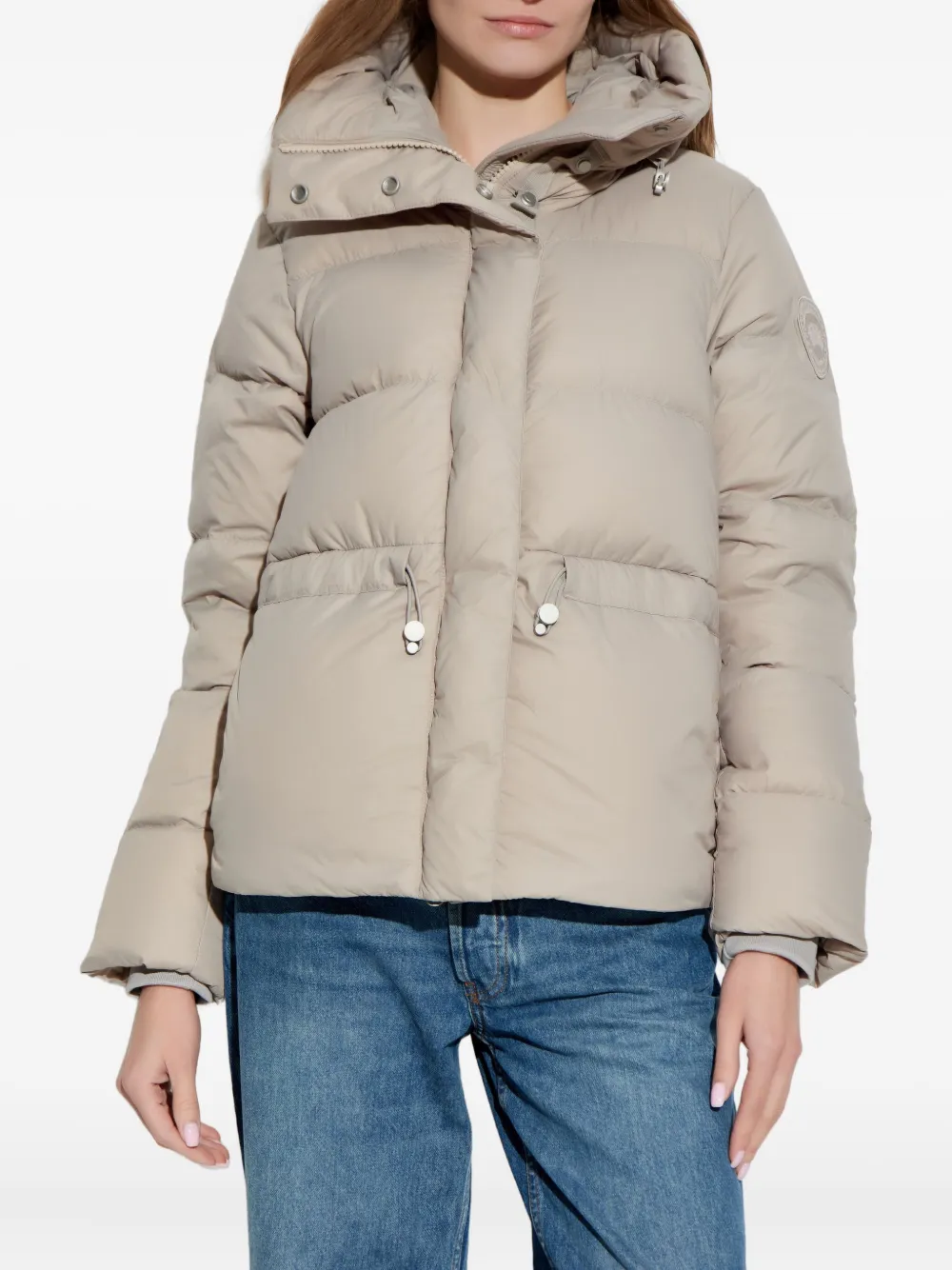 Canada Goose Montgomery Hooded Puffer Jacket In Neutral