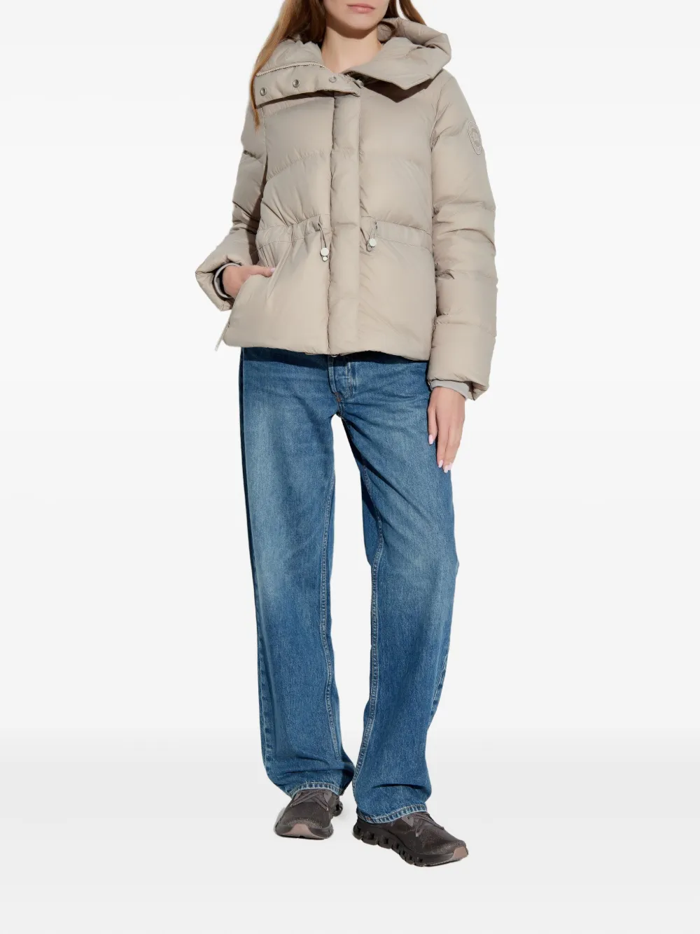 Canada Goose Montgomery Hooded Puffer Jacket In Neutral