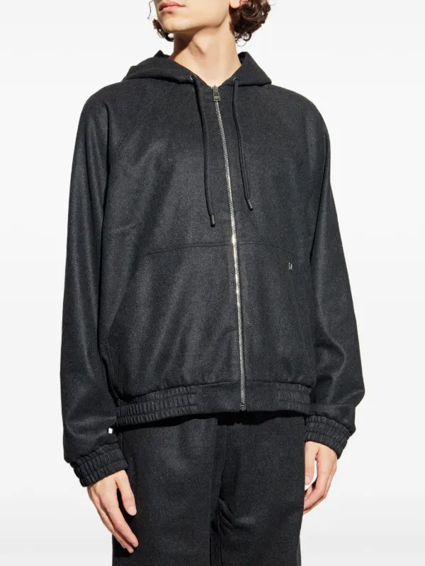 【美品】FENDI ブラック ジップアップジャージジャケット FENDI Hoodie With Drawstring | Grey | FARFETCH