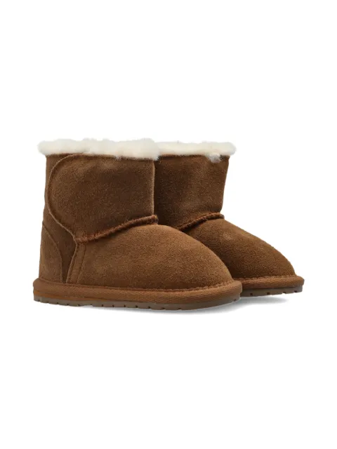 Emu Kids shearling-lined suede boots