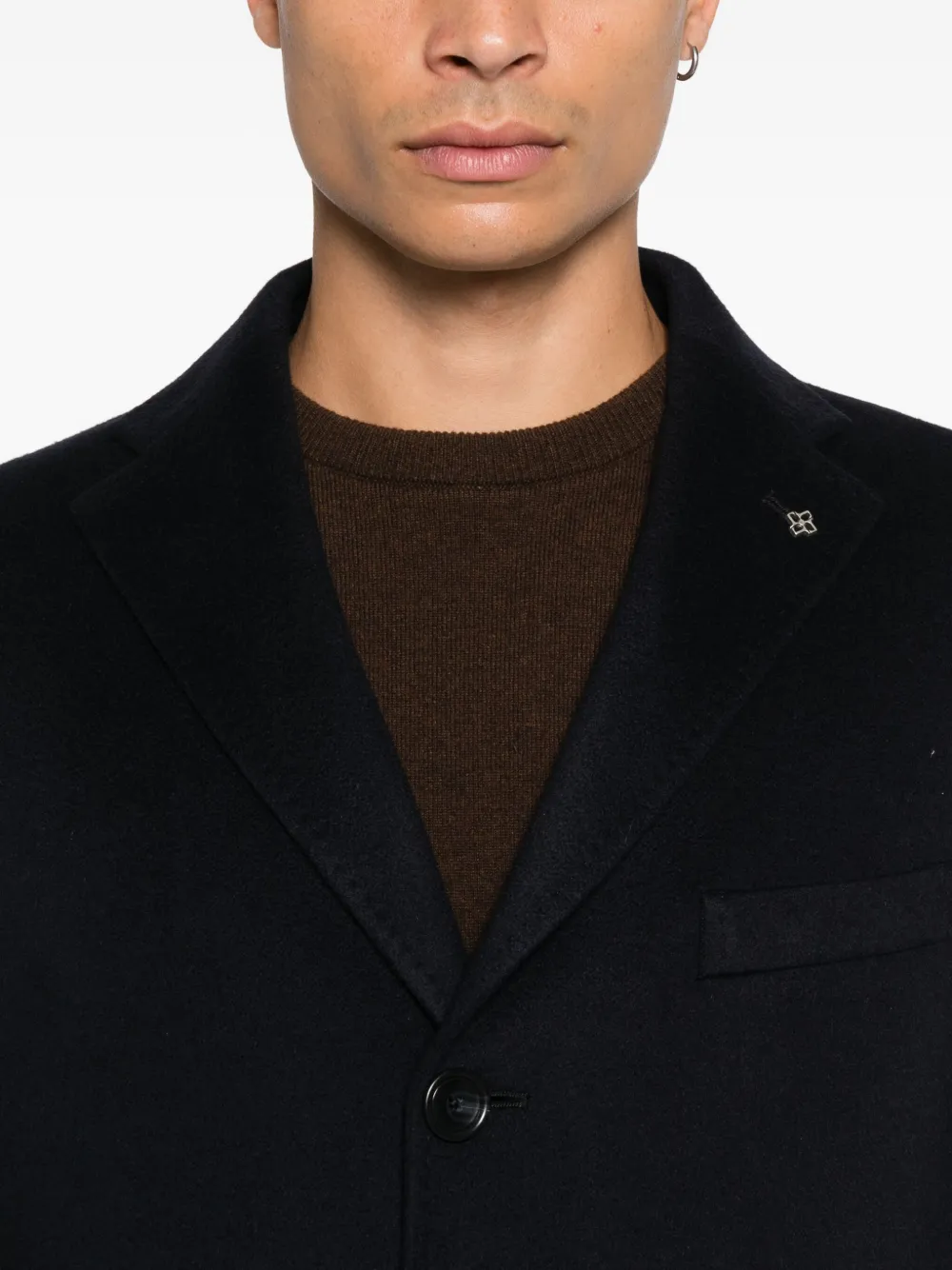 Tagliatore Jas met enkele rij knopen Zwart