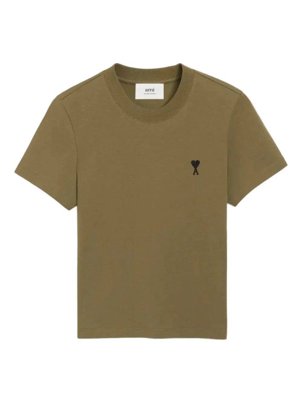 AMI Paris T-SHIRT GIROCOLLO MANICA CORTA - BRONZE - 298