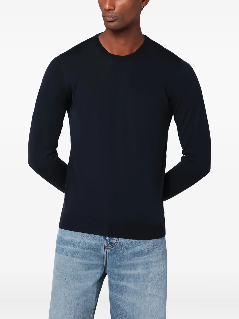 Drumohr suéter con cuello redondo | azul | Image 1