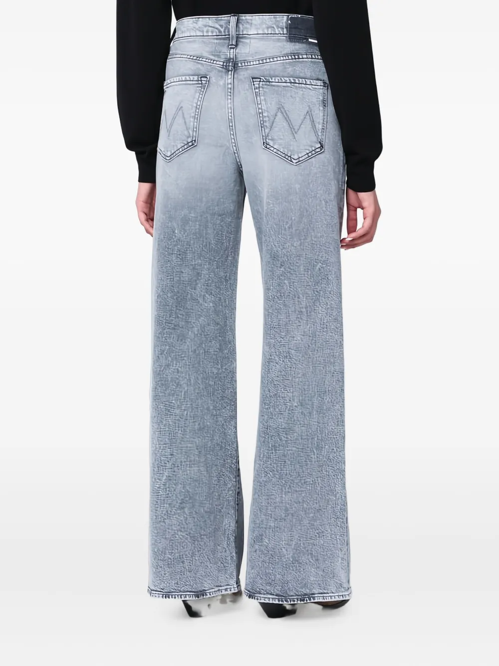 MOTHER The Ditcher Roller Sneak katoenen jeans Blauw