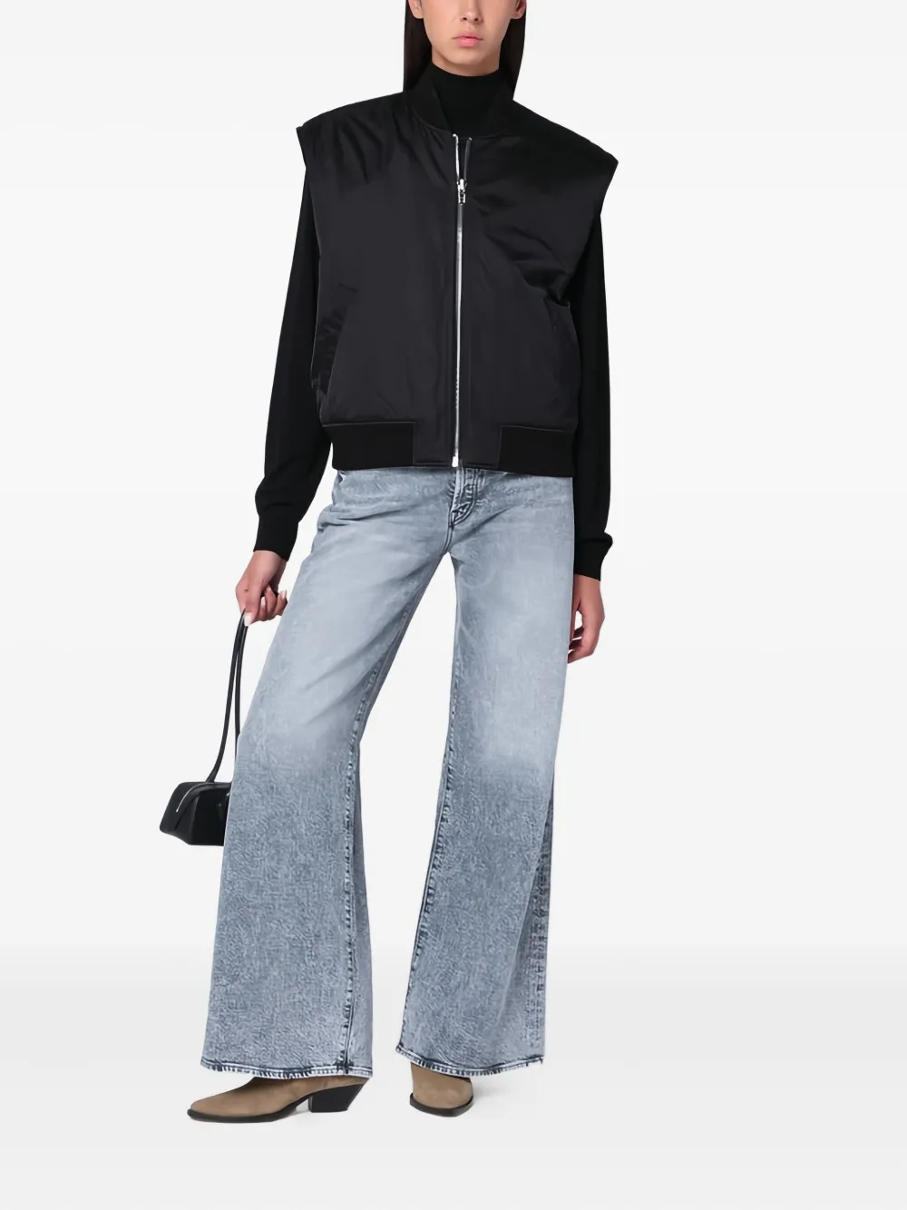 MOTHER The Ditcher Roller Sneak katoenen jeans - Blauw