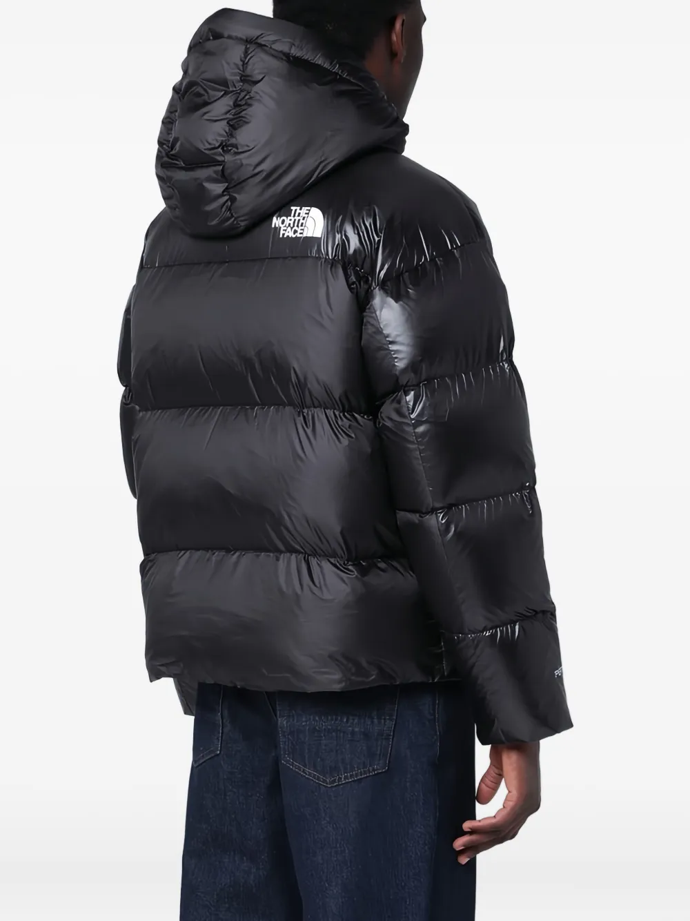 The North Face Hooded Puffer Jacket In Black