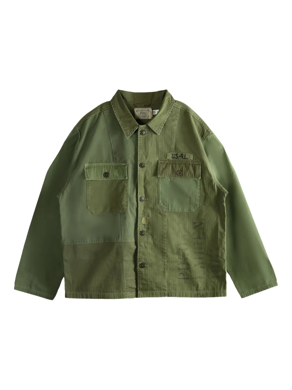 Polo Ralph Lauren chest-pocket jacket - グリーン Polo Ralph Lauren chest-pocket jacket - グリーン