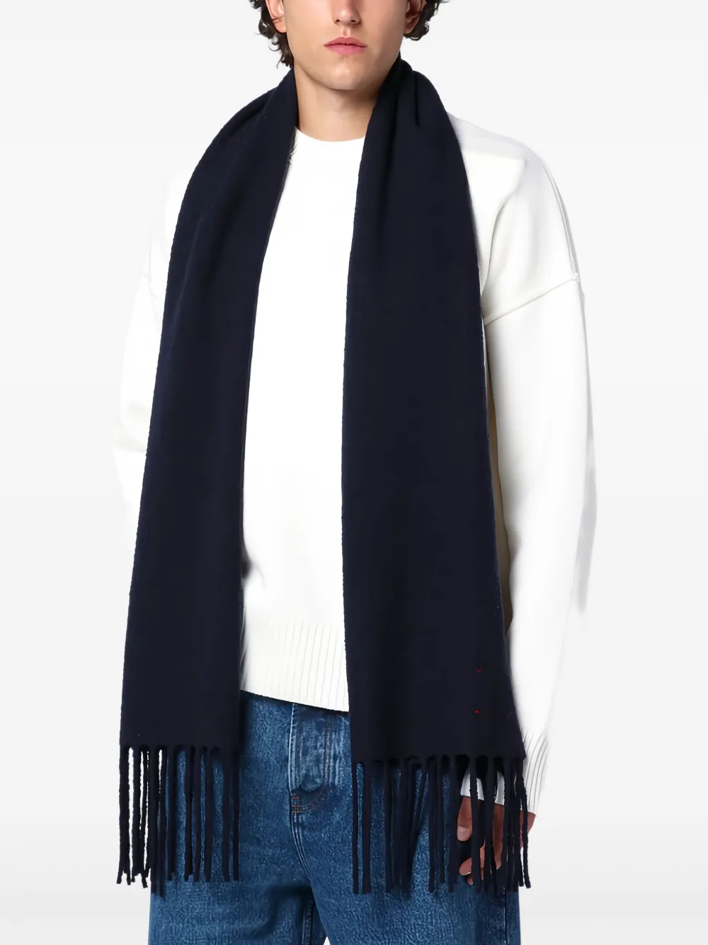 Destin Sjaal met franje Blauw