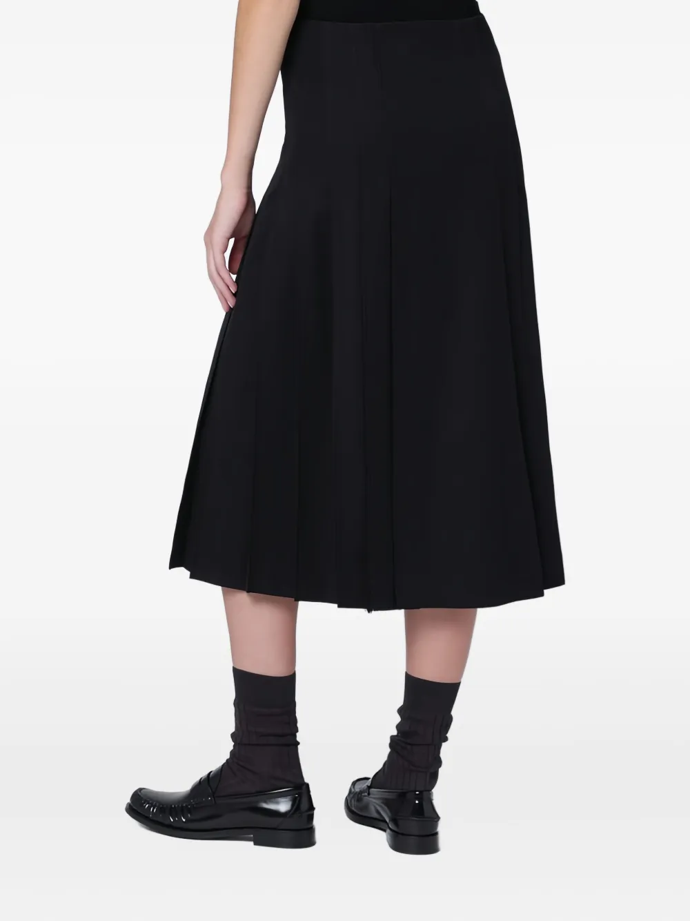 Durazzi Milano Adjustable-straps Midi Skirt In Black