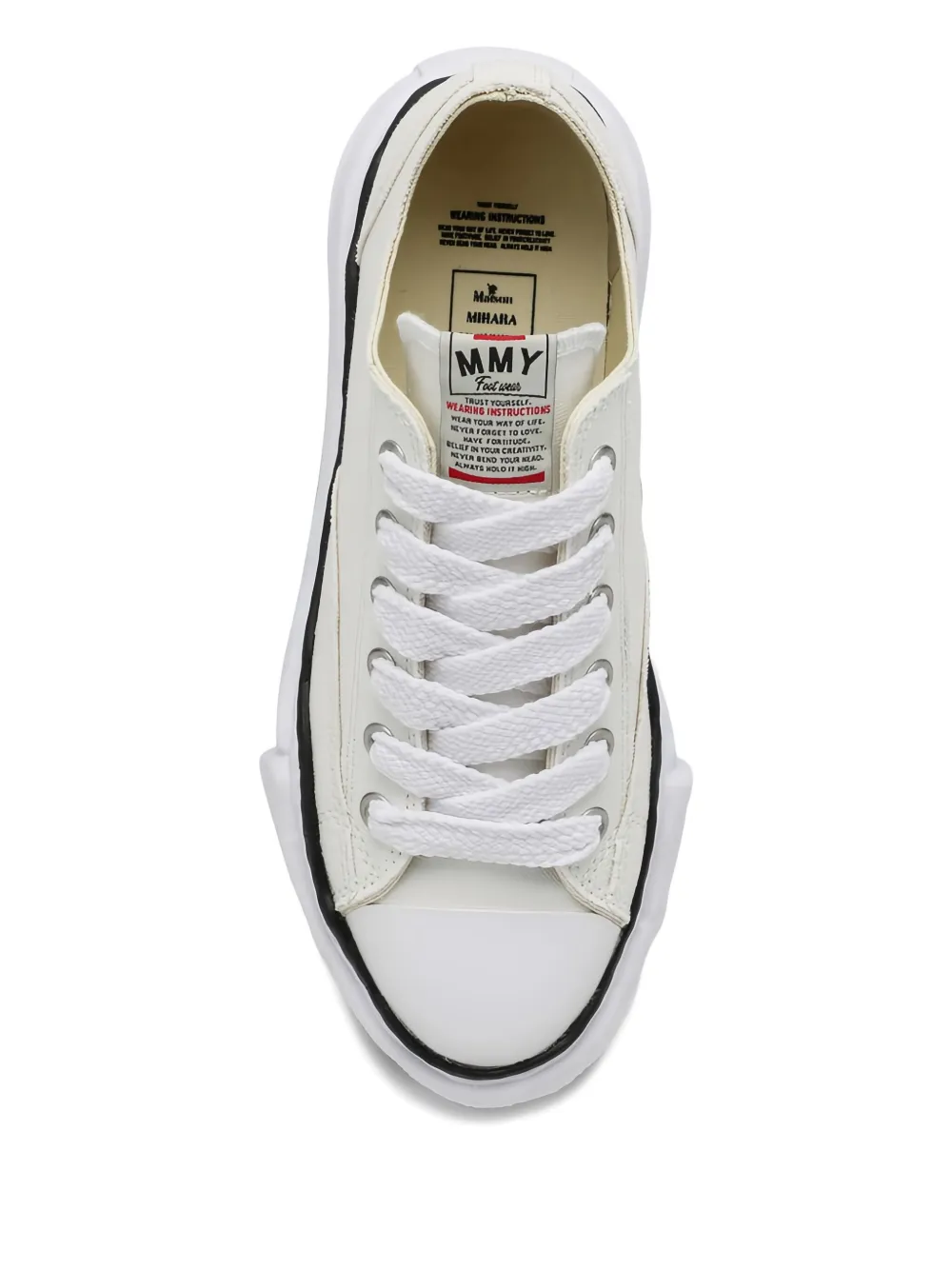 Maison MIHARA YASUHIRO Lace-up platform sneakers Wit