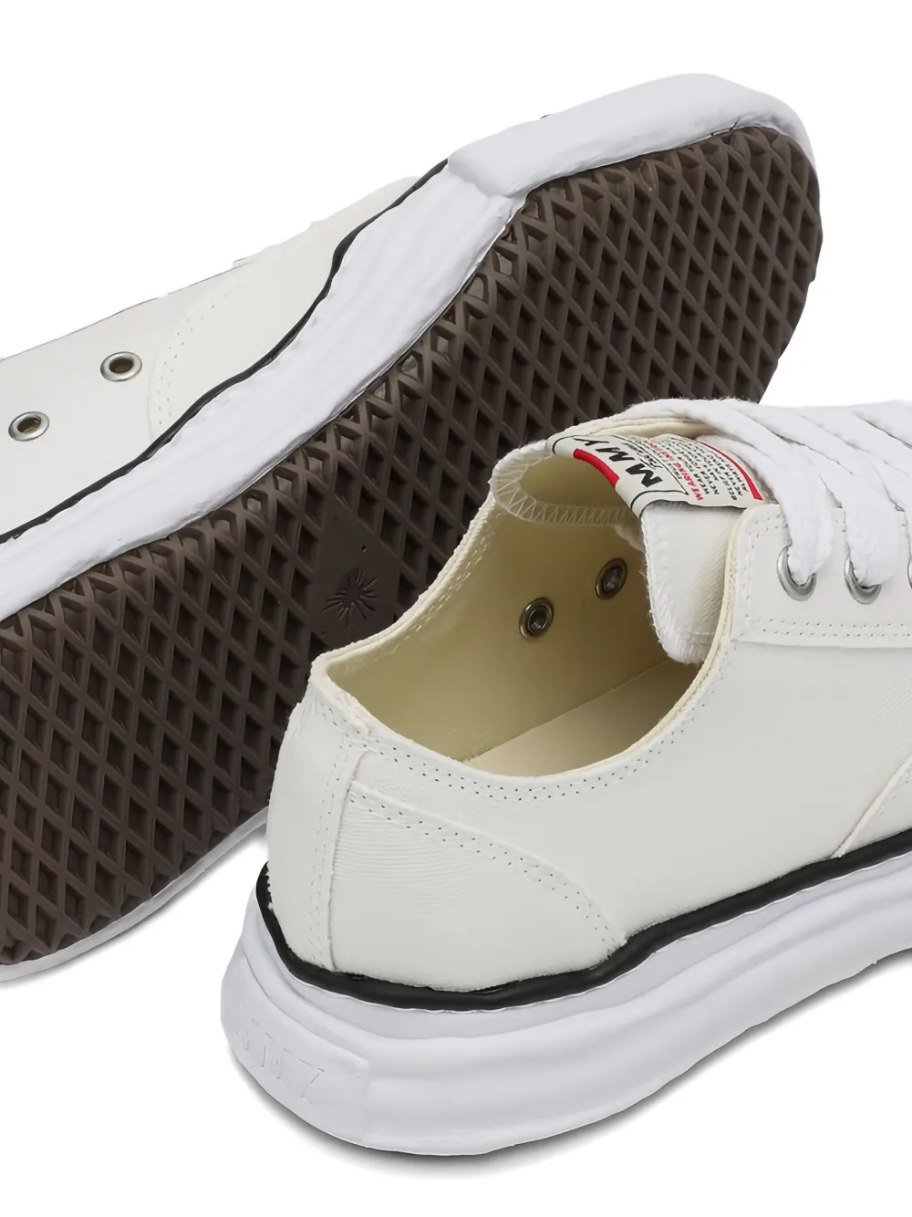 Maison MIHARA YASUHIRO Lace-up platform sneakers Wit