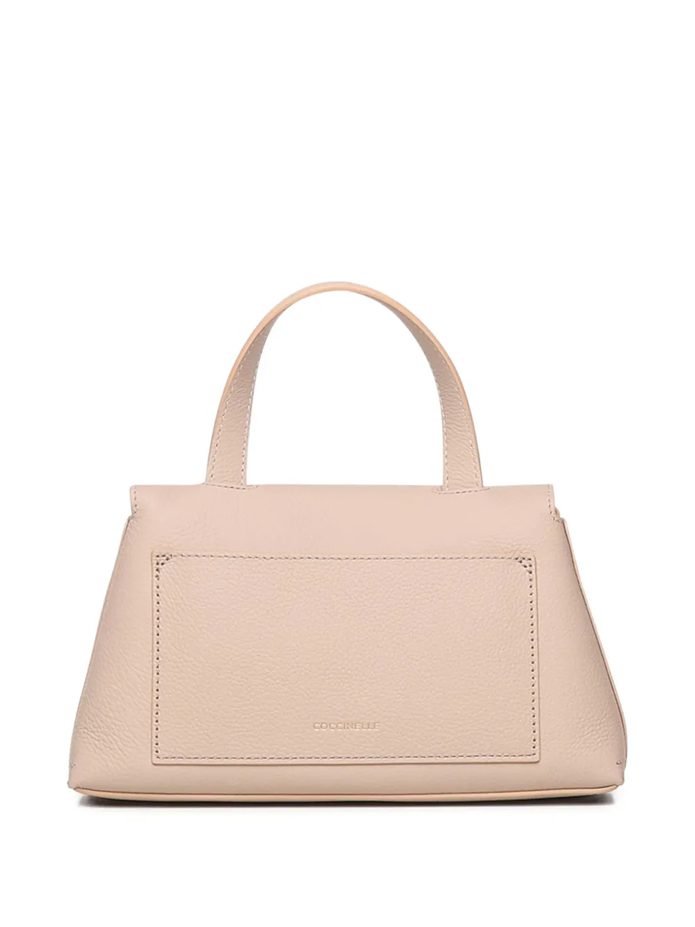 Coccinelle top-handle lock shoulder bag - Beige