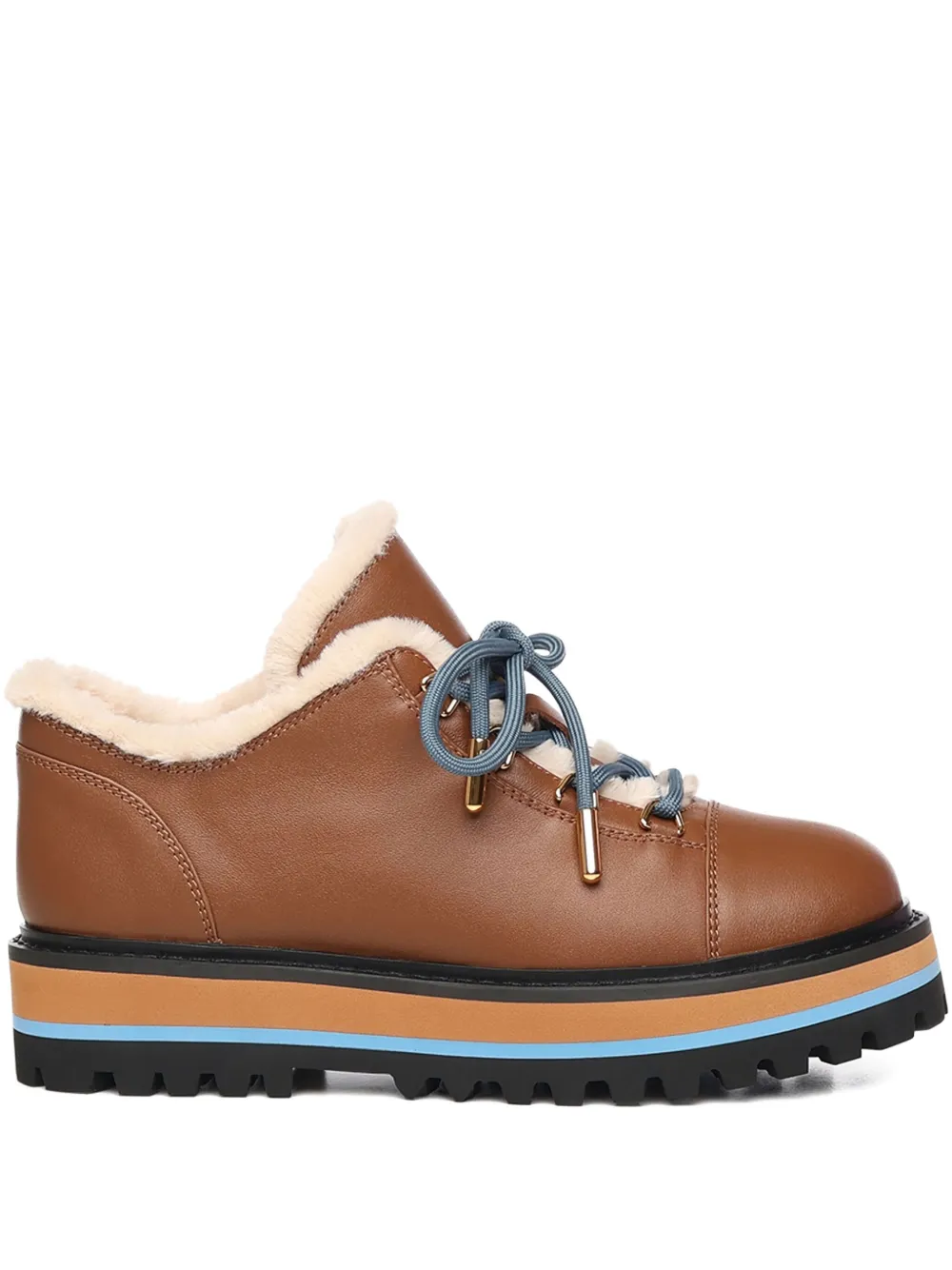 Coccinelle Lace-up Boots In Brown
