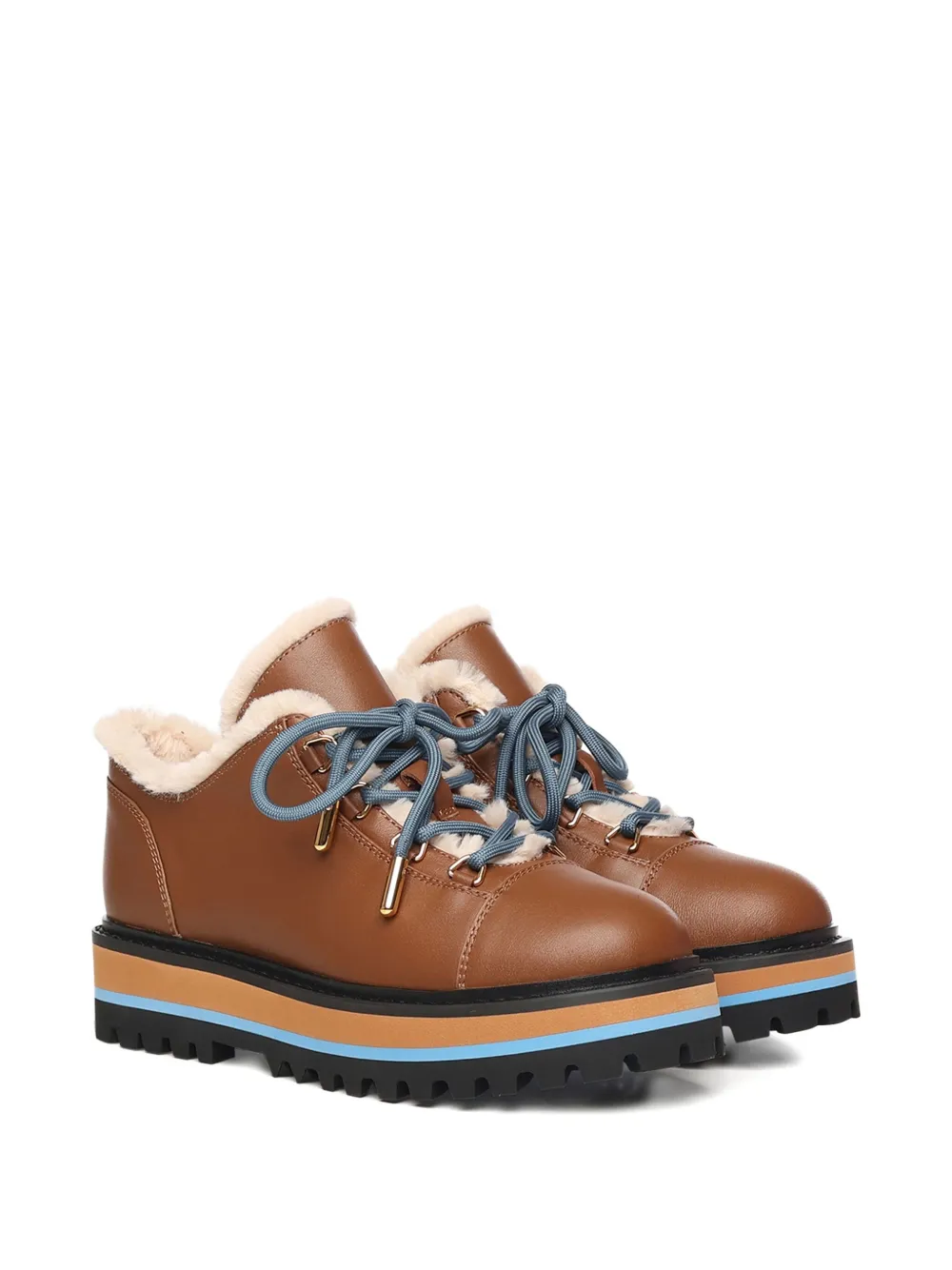 Coccinelle Lace-up Boots In Brown