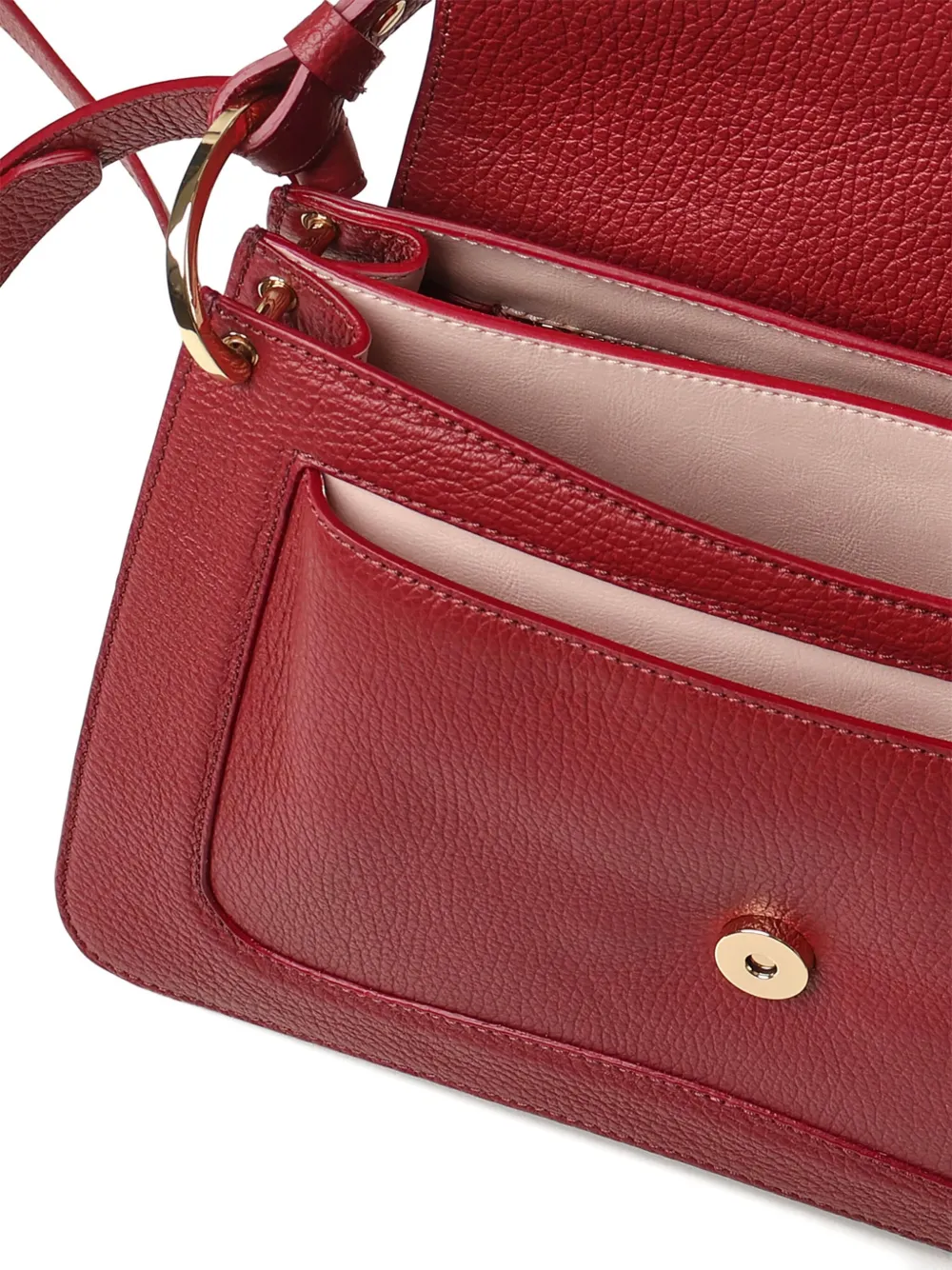 Coccinelle Red Leather Women Handbag In Red