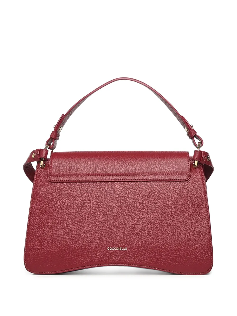 Coccinelle Schoudertas met geborduurd logo Rood