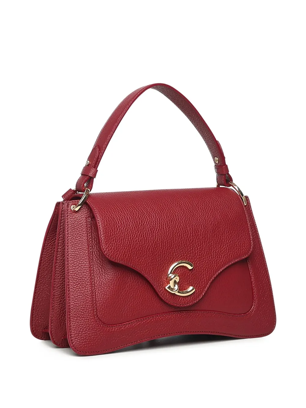 Coccinelle Schoudertas met geborduurd logo Rood