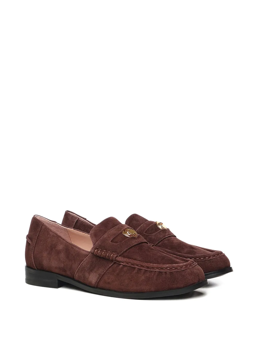 Coccinelle C-penny suede loafers - Bruin