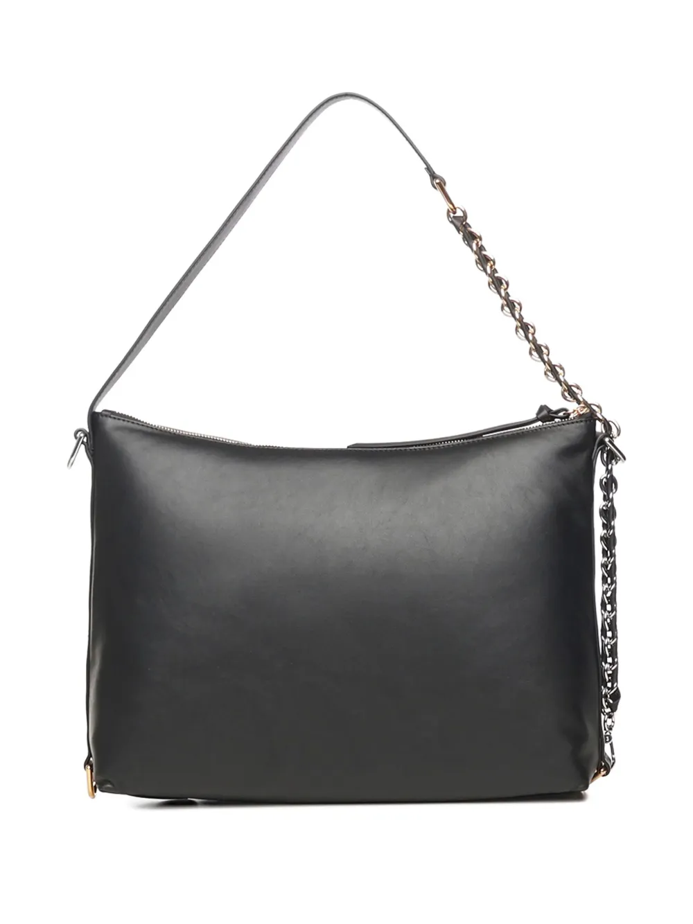 Coccinelle metal mesh strap leather shoulder bag - Zwart