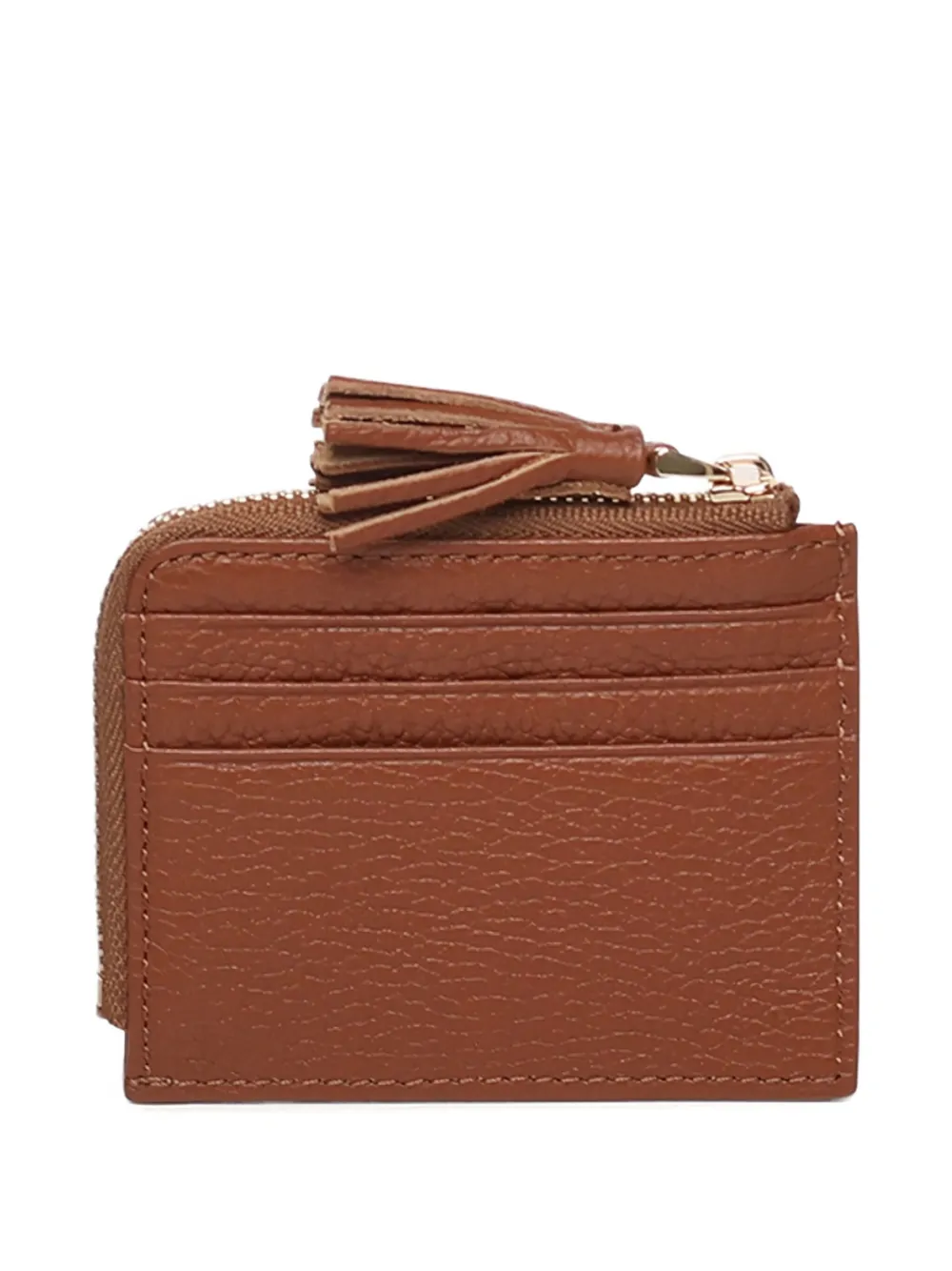 Coccinelle Tassel Zip Wallet In Brown