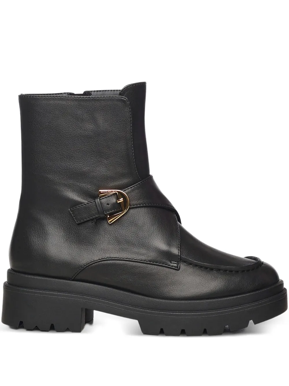 Coccinelle botas de piel con tacón de 35mm | negro | Image 1